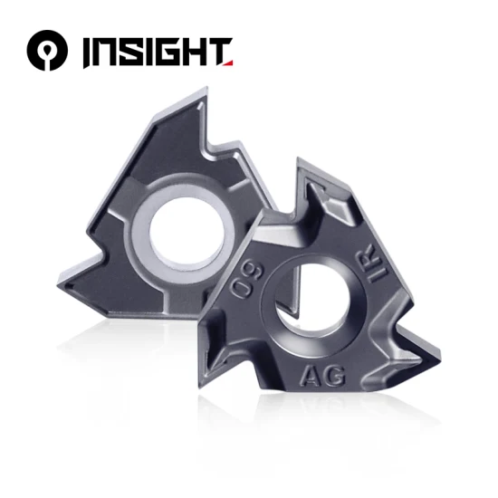 Insight Factory CNC que gira muito alta velocidade 16IR AG60 inserção de canal de metal duro padrão